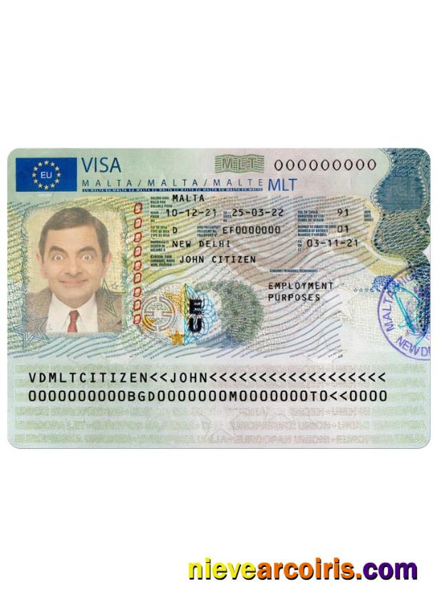 MALTA travel visa version 2